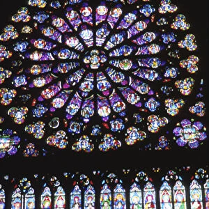 Paris, France - Inside famous Notre Dame Cathedral