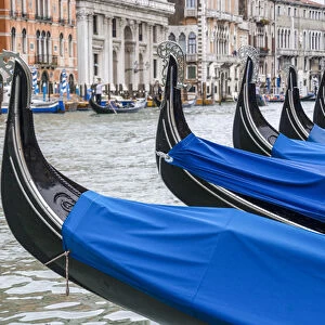 RF. Gondola. Grand Canal. Venice. Italy