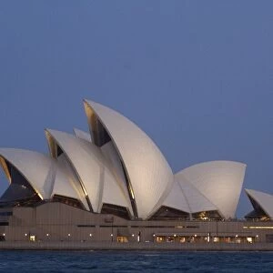 Sydney Opera House at dusk. Bennelong Point. Sydney. AUSTRALIA