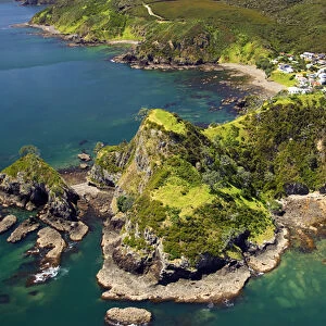 Tapeka Point, near Russell, Bay of Islands, Northland - aerial
