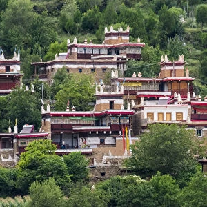 Tibetan village in the mountain, Jiaju, Danba County, Garze Tibetan Autonomous Prefecture