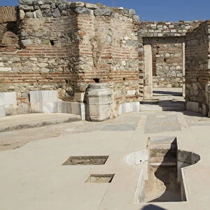 Turkey, Ephesus. Ruins of the Basilica of Saint John