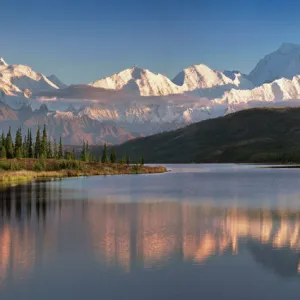 USA Alaska Denali Mt. McKinley from Wonder Lake