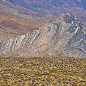 USA, California, Death Valley National Park, Butte Valley Road, Striped Butte