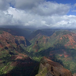 USA, Hawaii, Kauai. Waimea Canyon panoramic
