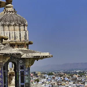 View of Udaipur from City Palace, Udaipur, India