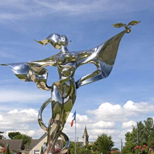 World Peace Statue at Grandcamp-Maisy in the region of Basse-Normandie, France