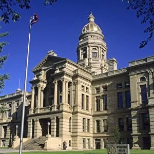 The Wyoming State Capitol building in Cheyenne