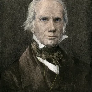 Henry Clay Hand-colored Engraving Print Henry Clay Hand-colored Engraving Print