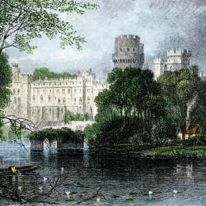 Norman Castle Warwick Print Norman Castle Warwick Print