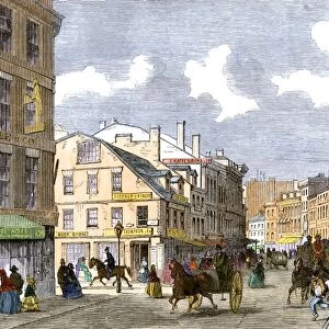 Downton Boston shops, 1850s