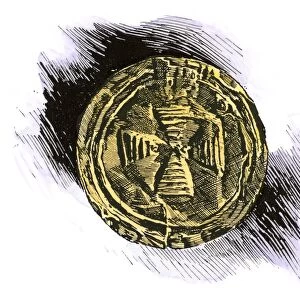 Gold ornament of the Celtic sun-wheel