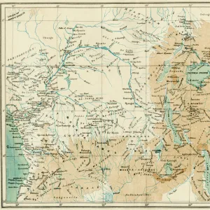Angola Canvas Art Print Collection: Maps