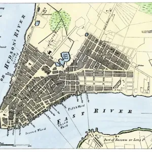Mappa di Manhattan, 1789. Mappa di Manhattan, 1789.