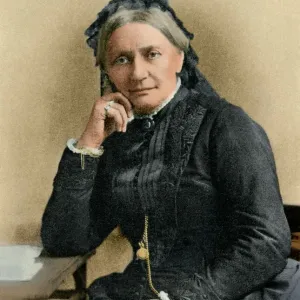 Clara Schumann Print: Digitally tinted halftone photograph reproduction Clara Schumann Print: Digitally tinted halftone photograph reproduction