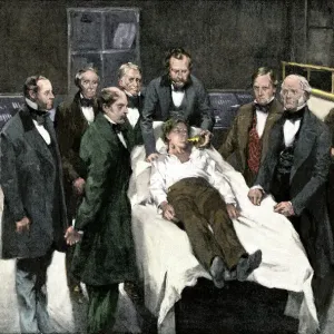 Print of First Anesthesia Demonstration, 1846