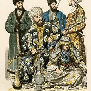 Uzbekistan and Turkistan traditional clothing