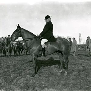 Gentleman sitting on a horse, 1936