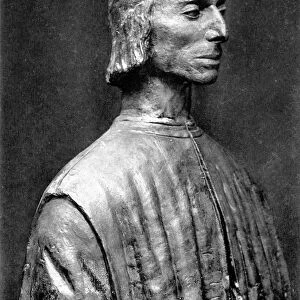 (1469-1527). Italian statesman and political philosopher. Portrait bust by an unknown Italian sculptor, bronze, 16th century