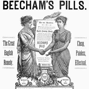 Advertisement for Beechams Pills from an American newspaper of 1890