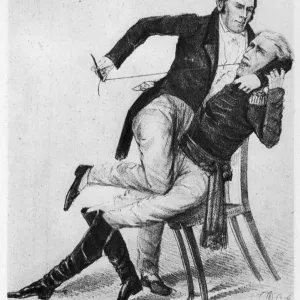 Print of Andrew Jackson: U.S. Bank Cartoon, c1834 Print of Andrew Jackson: U.S. Bank Cartoon, c1834