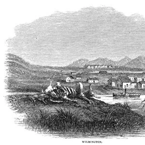 ARIZONA: WILMINGTON, 1864. View of Wilmington, Arizona. Wood engraving, American, 1864