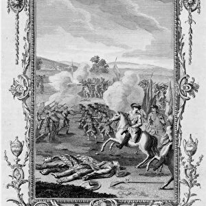 THE BATTLE OF CULLODEN. April 27, 1746. Copper engraving, English, 18th century