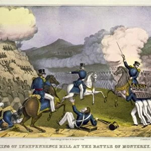 BATTLE OF MONTERREY, 1846. The storming of Independence Hill at the Battle of Monterrey