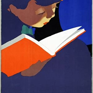 BOOK WEEK, c1925. Poster for Book Week, November 8th-14th. Illustration by Jon O