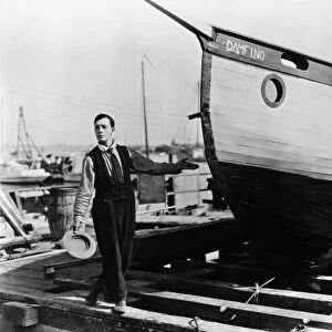 BUSTER KEATON (1896-1966). American comedian. In the film The Boat, 1922