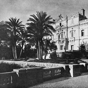 CANNES: CHATEAU, 1898. Chateau Thorenc in Cannes, France, owned by Lord Stuart Rendel