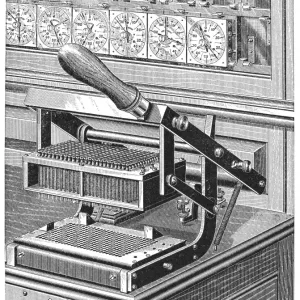 Hollerith Census Tabulator Print, 1890 Hollerith Census Tabulator Print, 1890