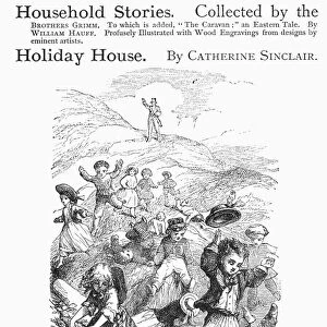 CHILDRENs BOOK AD, c1870. English newspaper advertisement for childrens books, c1870