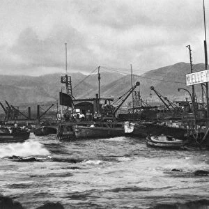 CHILE: ANTOFAGASTA, 1920s. The Port of Antofagasta in Chile. Photograph, 1920s