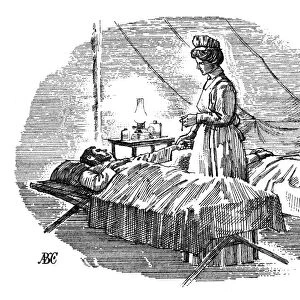 CLARA MaSS (1876-1901). American nurse. Line engraving from an American commemorative postage stamp and envelope, 1976