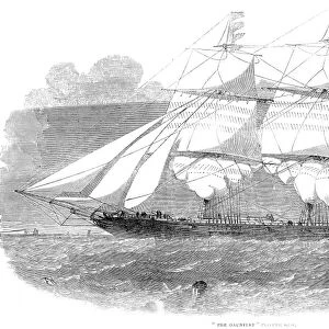 CLIPPER SHIP, 1853. The Gauntlet. Wood engraving, English, 1853