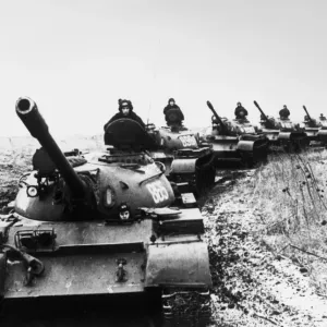 Soviet Tanks Print, 1978
