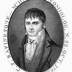 CONSTANTINE S. RAFINESQUE (1783-1840). Constantine Samuel Rafinesque. American naturalist, born in Turkey of French parents. Wood engraving, American, late 19th century