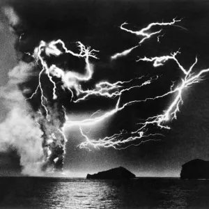 Volcanic Lightning Print, 1963 Volcanic Lightning Print, 1963