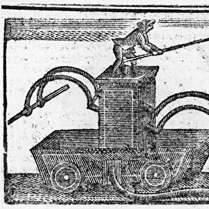 FIRE ENGINE, 1769. Fire engine used in Pennsylvania. Wood engraving from the Pennyslvania Chronicle, 6 November 1769