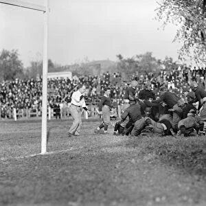 FOOTBALL GAME, 1912. College football game between Georgetown and Carlisle, 1912