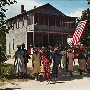 FOURTH OF JULY, 1939. A 4th of July celebration near a Texaco filling station at St