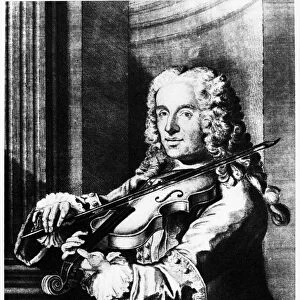 FRANCESCO MARIA VERACINI (1690-1768). Italian violinist and composer. Copper engraving, 1744, after Franz Ferdinand Richter
