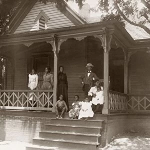 GEORGIA: HOME, c1900. Home of an African American lawyer and his family in Atlanta, Georgia