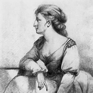 GEORGIANA SHIPLEY (1752-1806). English wife of Francis George Hare Naylor. Etching