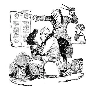 German physician and founder of phrenology. An early 19th century French caricature of Gall staring in consternation at the bumps on the head of Louis Philippe of France, rising as they do in the areas