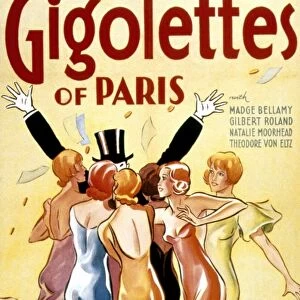 GIGOLETTES OF PARIS, 1924, with Gilbert Roland. American movie poster