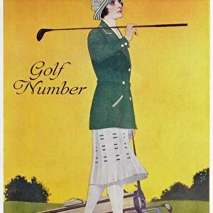 GOLFING: MAGAZINE COVER. The Wearing of the Green. Life magazine golf number cover, 1921