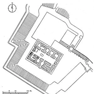 Ground plan of the White Temple, also known as the, Temple of Anu at Uruk
