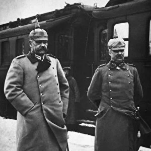 HINDENBURG & LUDENDORFF. German generals Paul von Hindenburg (left) and Erich Ludendorff